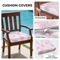 thumbnail image 3 of Outdoor Patio Cushion Covers 4 Pack Pink Leaf Patio Chair Cushion Covers with Ties and Zipper Waterproof Outdoor Seat Cushion Covers for Patio Furniture 22"x22", 3 of 9