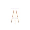 thumbnail image 1 of Produits de Sièges Commerciaux TR-Bar-Table-WH 14.5 x 14.5 Po Design Minimaliste Mi-Siècle Moderne Table Ronde Blanche Hauteur de Bar, 1 of 1