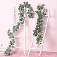 thumbnail image 6 of Coolmade Artificial Greenery Garland Faux Silk Eucalyptus Vines Wreath Wedding Backdrop Wall Decor Flower Arrangement (Eucalyptus Garland, 1), 6 of 7
