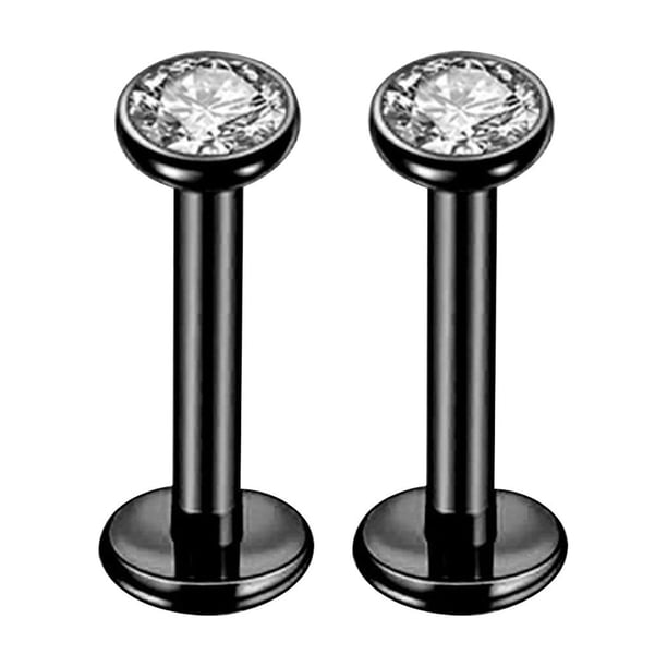 Puntoco Titanium Opal Earrings for Sensitive Skin Flower Screws Opal Earrings 20G Earrings for Cartilage Piercing Gold 3Mm