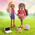 thumbnail image 5 of Hey Bestie Bella & Nicole 20 Piece Set of 2 (5.5-inch) School Dolls with Toy Laptop & Accessories, Kids Ages 3+, 5 of 12