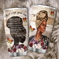thumbnail image 5 of God Says You Are Tumbler 20 Oz Stainless Steel Mug With Lid Positive Affirmation For Black Women African American Girl Gifts Butterfly Flower Christian Gift Insulated Cup, 5 of 6