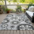 thumbnail image 6 of Addison Rugs Chantille Indoor/Outdoor Transitional Kaleidoscope Silver Washable Rectangle Rug, 8' x 10', 6 of 6