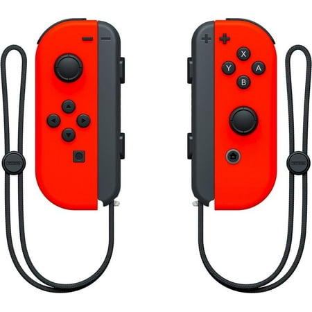 Restored Nintendo HACAJABAA Switch Joy-Con (L/R)-Neon Red (Refurbished)