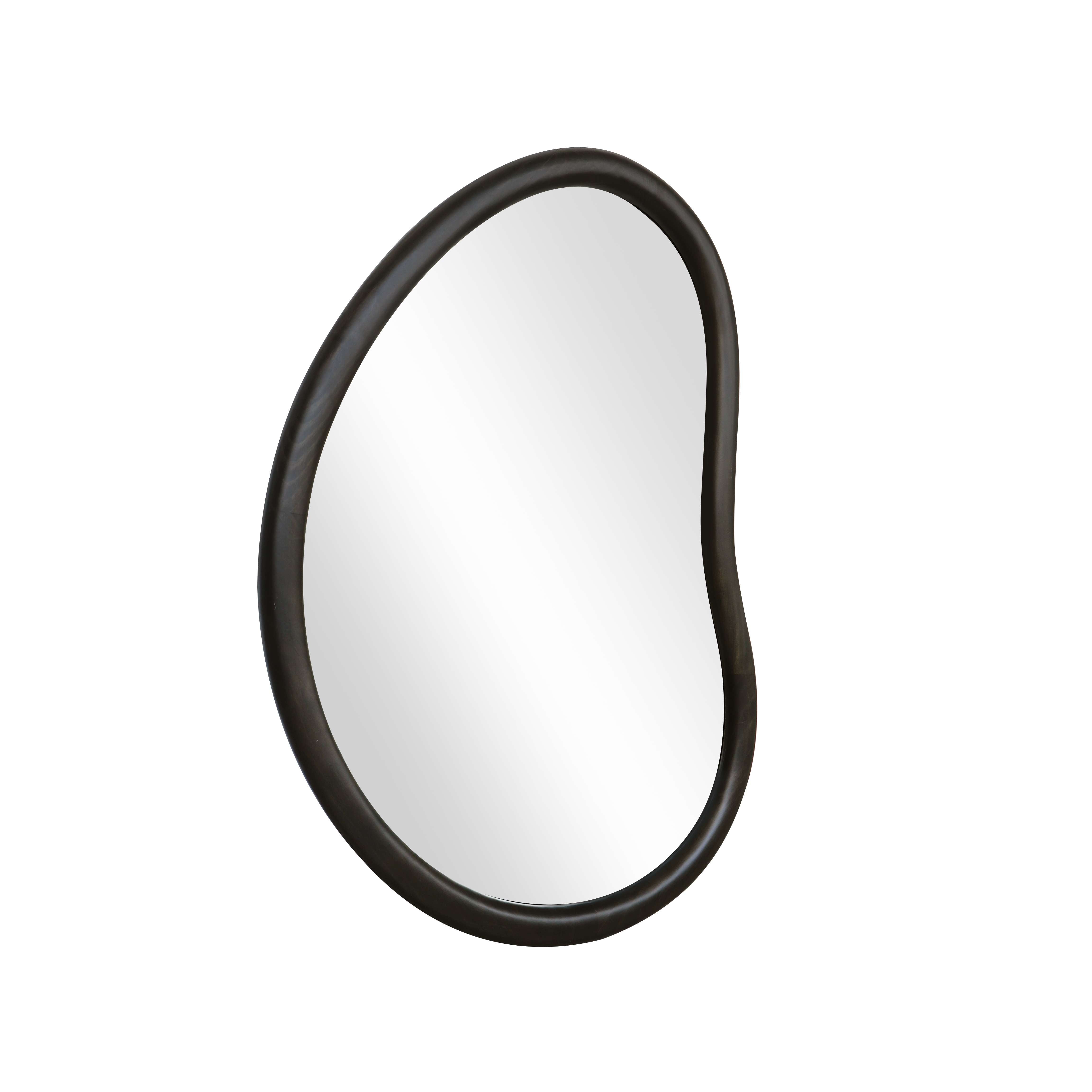 Better Homes & Gardens Soft Organic Wood Frame Wall Mirror, 23.7x30 Inch, Black
