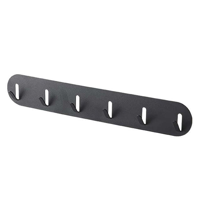 Gancho De Acero Al Carbono De 6 Ganchos Gancho De Almacenamiento Autoadhesivo Gancho Decorativo Montado En La Pared Con Buena Capacidad De Carga Para Dormitorio Cocina Baño Minnieouse HA015817-00