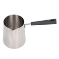 thumbnail image 3 of Milk Frothing Jug 201 Stainless Steel Long Handle Easy Cleaning Glossy Texture Scale Design Coffee Pitcher Jug for DIY Cooking 600ML, 3 of 5