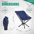 thumbnail image 3 of Sunnyfeel High Back Folding Camping Chair, BlueB, 3 of 5