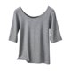 thumbnail image 1 of Mujeres de Verano Tops Suelto Ajuste Color Sólido 1/2 Manga Cuello Redondo Top Casual, Blusa de Poliéster de Moda para las Mujeres, Lavado de Manos Primavera Y Verano, 1 of 5