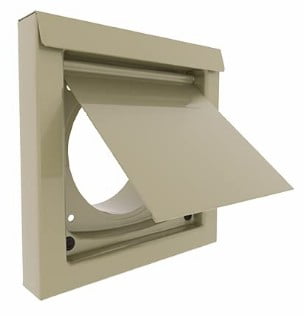 InOvate 6” Premium Wall Vent (No Collar) (Tan)