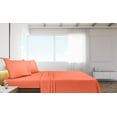 thumbnail image 3 of Royale Linens Twin Size Flat Sheet Only - Brushed 1800 Microfiber - Wrinkle&Stain Resistant - Hotel Quality Flat Sheet Sold Separately - Top Sheet for Bed (Twin, Coral), 3 of 10