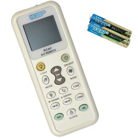 HQRP Remote Control Compatible with Haier A0010401791, HWE12XCN, ESA405M, ESA405N, ESA406M, ESA406ME, ESA406ML, ESA406MT Air Conditioner Controller