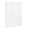 Zimtown Portable Closet Modular 12 Tiers Shoe Rack 36 Cubes Shoe