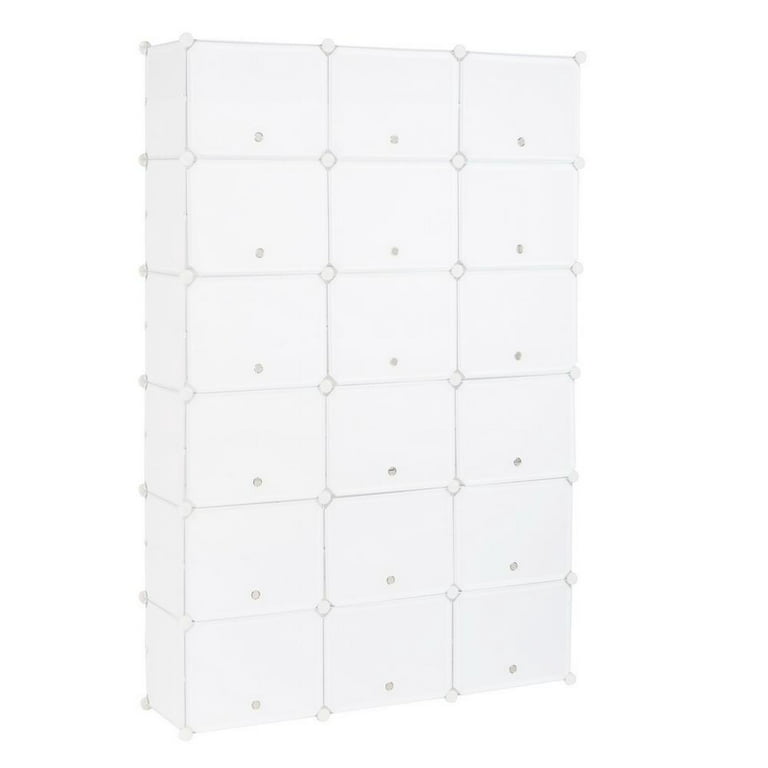 UBesGoo 12 Tiers Shoe Rack Shelf 36 Cubes Shoe Storage Cabinet 72