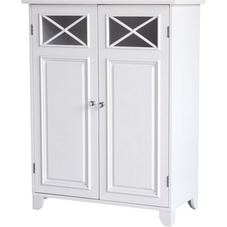 prairie double door floor cabinet, white - walmart