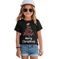 thumbnail image 2 of Girls Shirts 10-12 Girls Kids Merry Christmas Shirt Funny Xmas Graphic Short Sleeve Tee Holiday Casual Family Party Matching Tops, 2 of 6