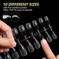 thumbnail image 4 of AIMEILI Short Coffin False Nail Tips 432PCS Pre-buff Nail Tips Full Cover Nail Tips for Soak off Nail Extension, Acrylic False Press on Nails with Box for Nail Art Salon and Home DIY, 10 Sizes-006, 4 of 8