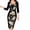 Multi-color, variant on HOMBOM Dress For Women Patchwork Knee-length Square Collar Pencil Dress Business Church Dress Summer Dresses For Women 2022