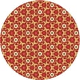 thumbnail image 1 of Ahgly Company Tapis Rond Lavable en Machine Intérieur Transitionnel Orange, 6 Pieds Rond, 1 of 7
