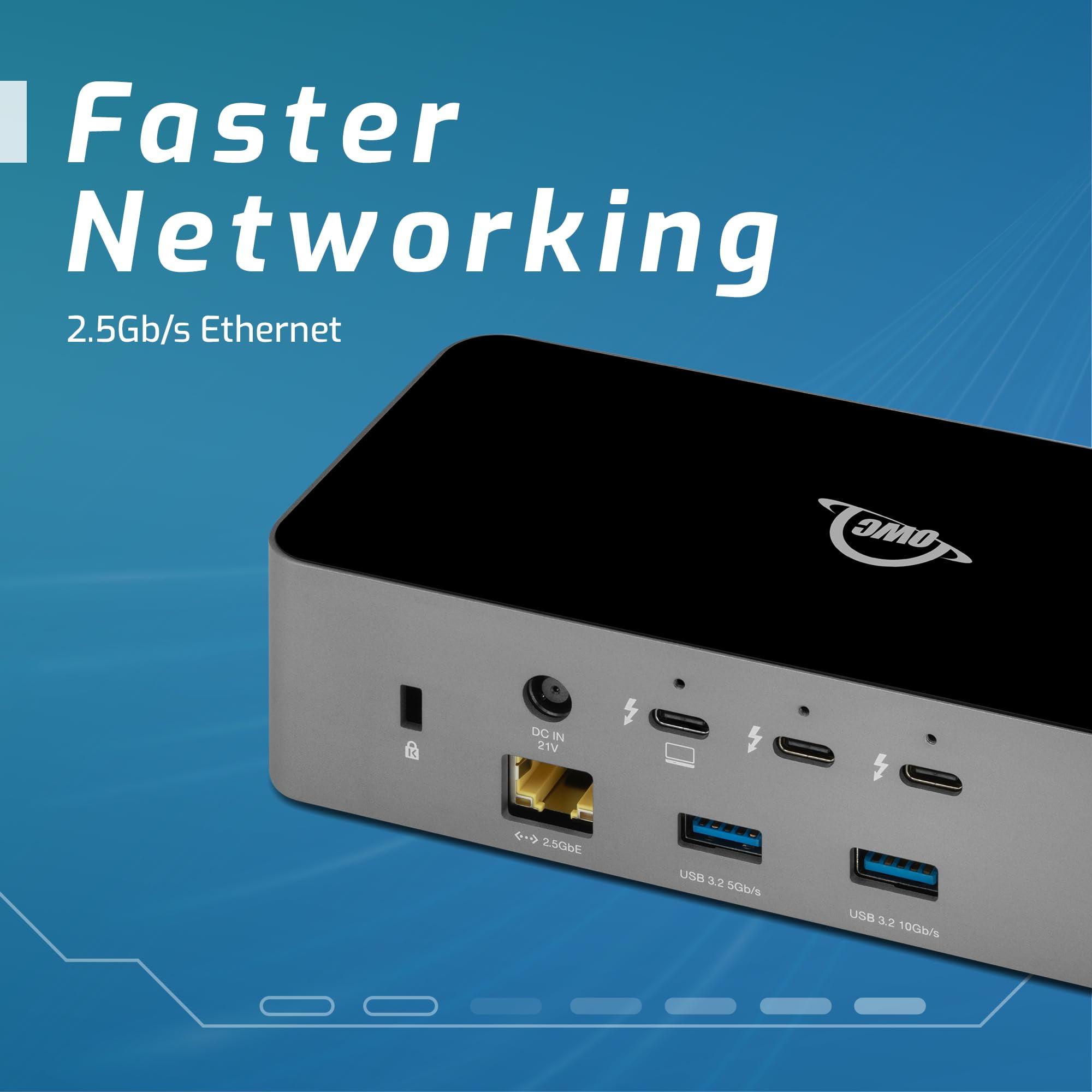 OWC 11-Port Thunderbolt 5 2.5GbE Docking Station with 140W PD OWCTB5DOCK11P