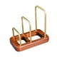 thumbnail image 1 of Soporte para tabla de cortar, estante para utensilios de cocina, soporte de madera y metal para tapa de olla. 166 cm x 10 cm x 25 cm, 1 of 9