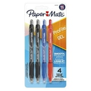 Paper Mate Profile Gel Assorted Retractable Gel Pen - Pack of 4