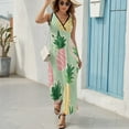 thumbnail image 6 of Lunarable Pineapple Sleeveless Dress Woman Fashion Long Dresses Women's Summer Suit Dress 2025, 6 of 7