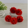 thumbnail image 4 of 50 Artificial Silk Carnation Flower Head with Stems Set,Vase Fillers, for Home Bridal Wedding Party Birthday Cake Ornaments,Handmade Wrist Corsage,3" Multiple Petals Heads with 8" Stems, 4 of 6