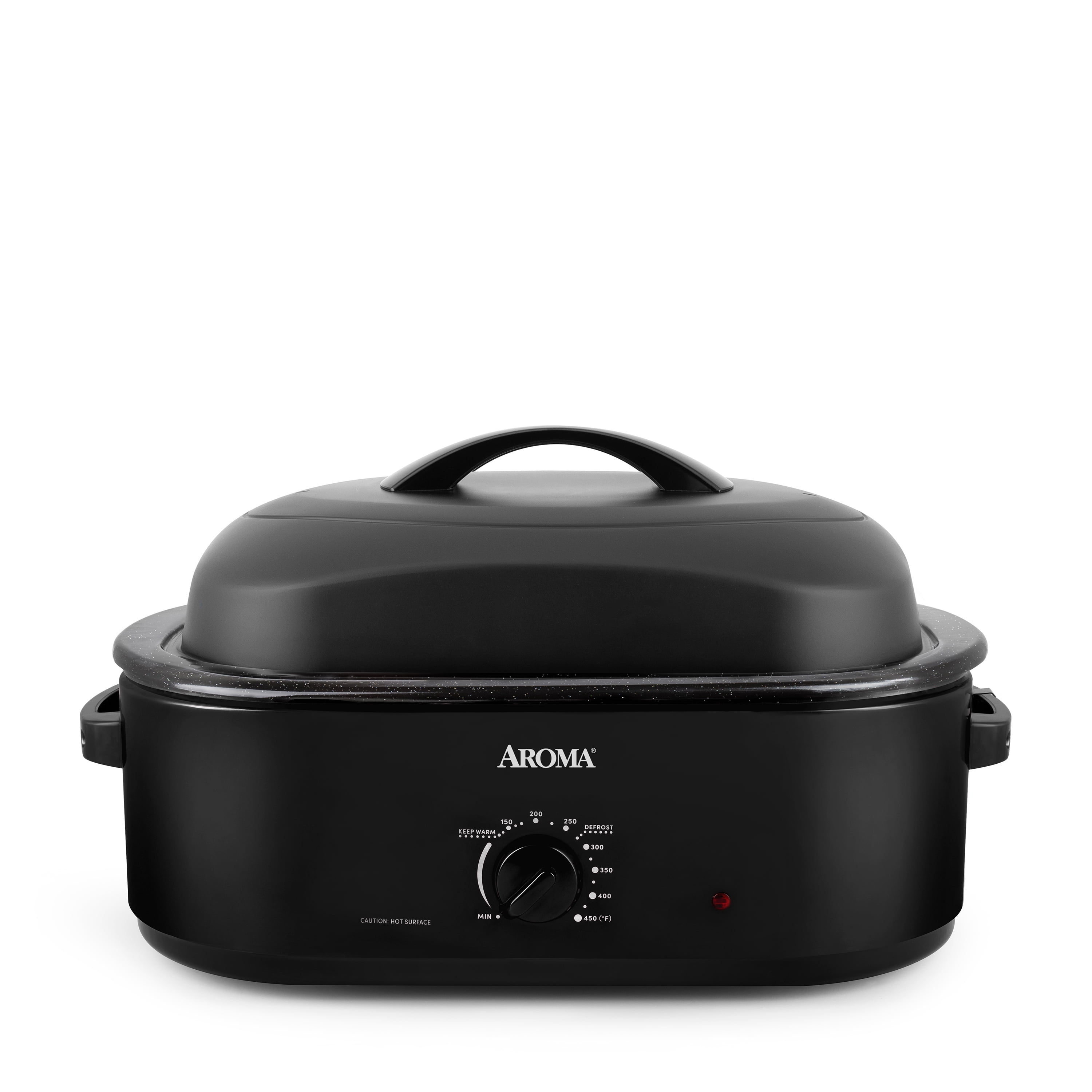 (3 pack) Aroma® 18Qt. Electric Roaster Oven with High Dome Lid, 8X Bonded Granite Enamel, New-Black (ART-718BH)