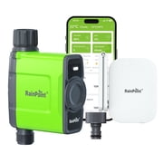 RainPoint Wi-Fi 1-Zone Sprinkler Timer with Hub, Outdoor Sprinkler Controller System with APP Remote Control, Smart Water Hose Timer for Garden Yard