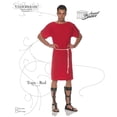 thumbnail image 3 of Red Toga Mens Adult Greek Roman Soldier Halloween Costume-Xxl, 3 of 3