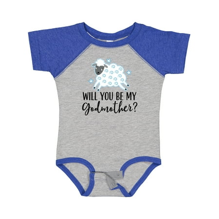 

Inktastic Will You Be My Godmother Proposal Gift Baby Boy Bodysuit