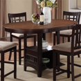thumbnail image 2 of Kingfisher Lane Table à Manger Extensible en Hauteur de Comptoir en Châtaignier (Table Seulement), 2 of 3