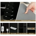 thumbnail image 6 of Ktaxon Vanity Set with 3 Color Lighted Mirror, Makeup Table with 6 Drawers, Dressing Table Makeup Desk with Stool,Black, 6 of 10