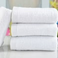 thumbnail image 5 of Hotel Quality Towels Cozival Hotel-Grade White Cotton Towel (32X70Cm) - Ultra-Soft Highly Absorbent Bath Towel, Quick-Dry Hand & Face Cloth for Bathroom & Gym, White Bath Towels, White, 5 of 6