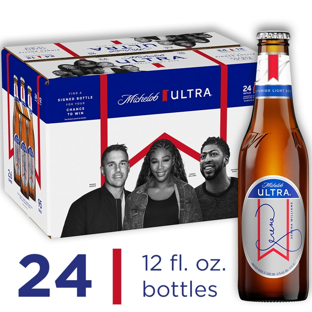 Michelob Ultra Light Beer 24 Pack Beer 12 Fl Oz Bottles
