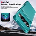 thumbnail image 3 of CCSmall for Google Pixel 10 / 10 Pro Wallet Case with Card Holder for Women Men, Luxury Folio Leather Wallet Cover TPU Bumper Phone Case for Google Pixel 10 ZM Turquoise, 3 of 6
