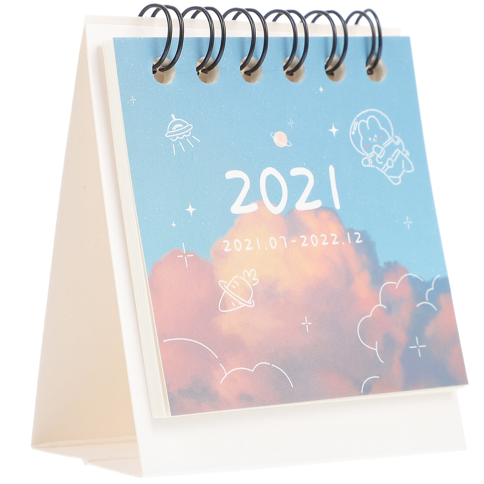 1Pc Useful 2022 Desk Calendar Fashion Desktop Calendar Stand up Desk