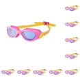 thumbnail image 3 of Greeniant Gafas de natación Clear View de alta definición - Hechas de PC para adaptarse a la estructura facial Correa ajustable Anillo azul rosa naranja 10Conjunto, 3 of 6