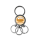 thumbnail image 1 of El gato duerme. Llavero de metal de acero inoxidable Llavero Anillo de cadena Llavero, 1 of 3
