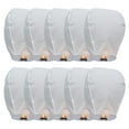 thumbnail image 2 of 10 Pcs Paper Lanterns, Chinese Decorative Lanterns and Large White Lanterns to Write Messages, Miniature Hot Air Balloons for Wedding Birthday Outdoor Events Celebrations Traditional Hanging Lantern, 2 of 7