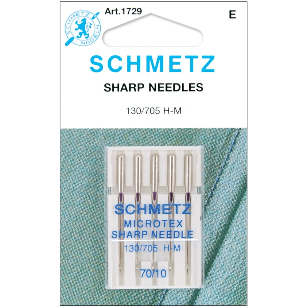 Schmetz Microtex Size 70/10 Sharp Machine Needles, 5 Count Walmart