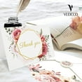 thumbnail image 6 of VUDECO Gold Foil Floral Thank You Cards Bulk 24 Pack 4X6 Boho Small Baby Shower Thank You Cards With Envelopes Flower Stickers Boy Girl Blank Elegant Wedding Thank You Cards Pink Notes Holiday Bridal, 6 of 8