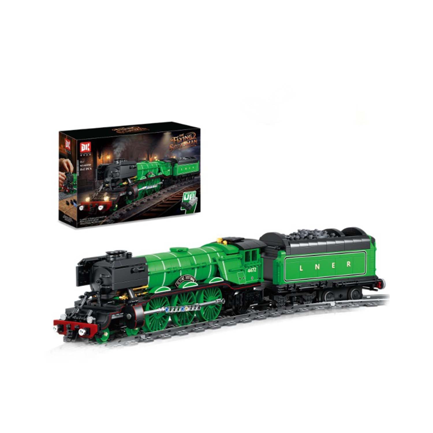 Remocguys Flying Scotsman Steam Train Building Set Compatible with Lego Powered Locomotive Model For Railway Collectors