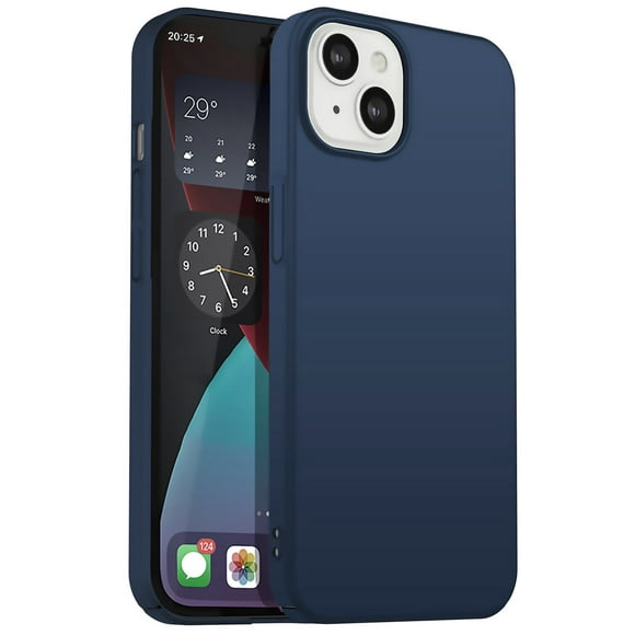 PANDACO Hard Shell Metallic Navy Case for iPhone 14