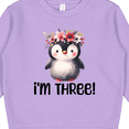 thumbnail image 3 of Inktastic 3rd Birthday Penguin 3 Year Old Girl Toddler Sweatshirt, 3 of 4