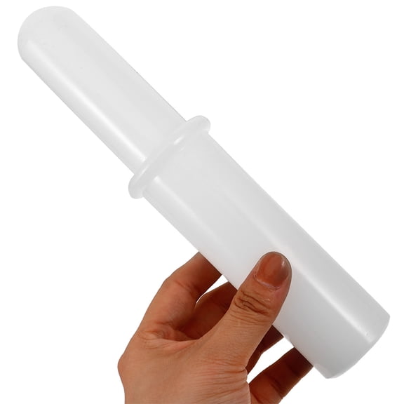 OFFIGAM 2-Pack Plastic Food Pusher Tool for Kitchen Use, Assorted Colors, and Easy to Clean