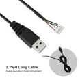 thumbnail image 3 of Reemplazo de cable de mouse USB ANGGREK Para Rival 300 Negro 2,19 yardas, 3 of 8