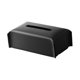 thumbnail image 5 of Funda para caja de pañuelos de piel sintética, soporte para caja de pañuelos, decoración decorativa, soporte para pañuelos faciales para tocador de Negro, 5 of 9