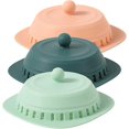 thumbnail image 1 of Set of 3 Silica Gel Shower Drain Plugs - Anti-clogging - Sink Filter - For Shower Tub Kitchen Bathroom, 1 of 5